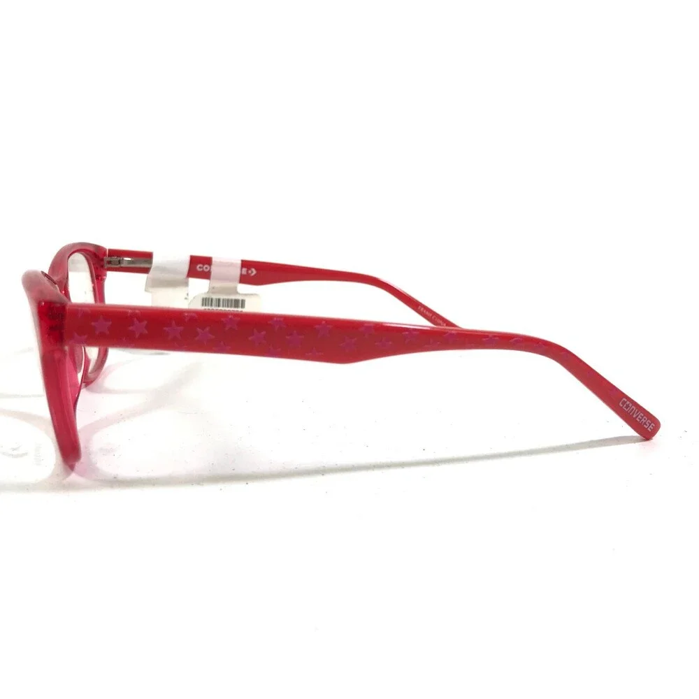 Converse Kids Eyeglasses Frames K405 RED Bright Square Full Rim 49-16-130